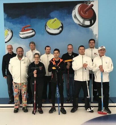 Team Lëtzebuerg at the Belenux Curling Championship